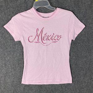 Yacht Club T-Shirt Women's Juniors Medium Mexico Short Sleeve M